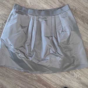 Silver Jcrew Skirt with pockets